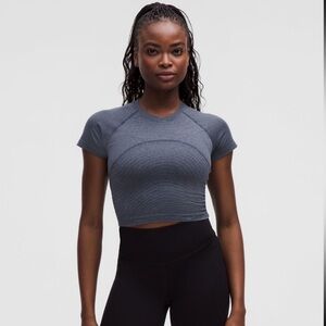 Lululemon Athletica Swiftly Tech Cropped Short-Sleeve Shirt 2.0